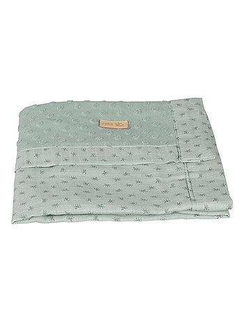 Manta para bebé en algodón orgánico con lunares en relieve 'Roba lil planet'