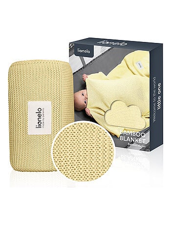 2 x Manta de Bambú - LIONELO - 75 x 100 cm - Manta para Cochecito - Hipoalergénica