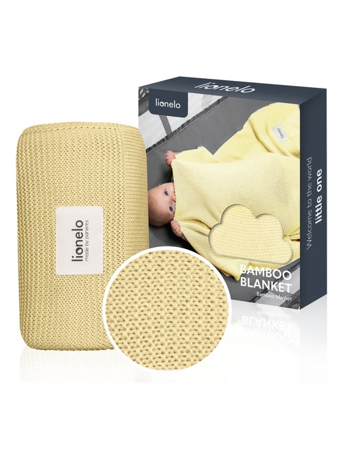 Manta para bebé LIONELO 100% algodón - Hipoalergénica - Antibacteriana - 100 × 75 cm - Kiabi
