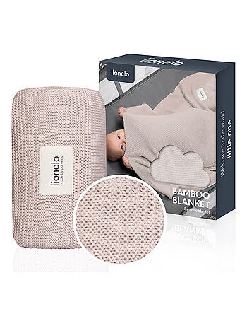 2 x Manta de Bambú - LIONELO - 75 x 100 cm - Manta para Cochecito - Hipoalergénica