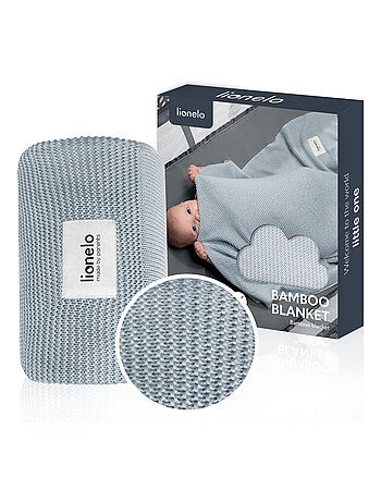 2 x Manta de Bambú - LIONELO - 75 x 100 cm - Manta para Cochecito - Hipoalergénica