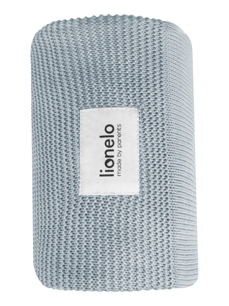 Manta para bebé LIONELO 100% algodón - Hipoalergénica - Antibacteriana - 100 × 75 cm Gris - Kiabi
