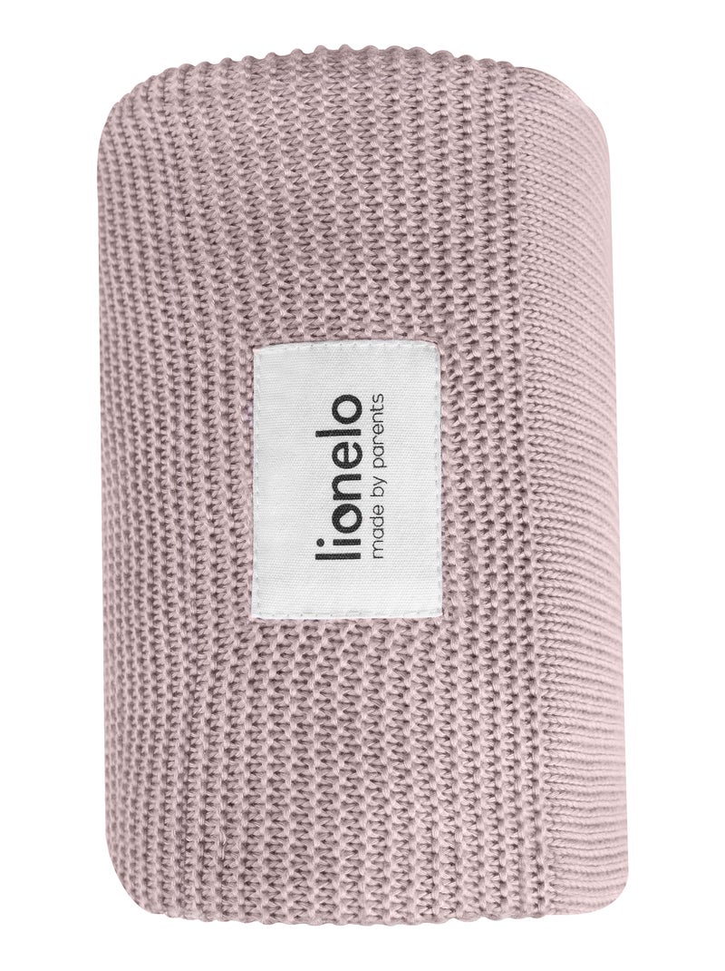 Manta para bebé LIONELO 100% algodón - Hipoalergénica - Antibacteriana - 100 × 75 cm Rosa - Kiabi