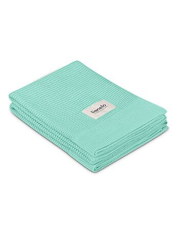 2 x Manta de Bambú - LIONELO - 75 x 100 cm - Manta para Cochecito - Hipoalergénica