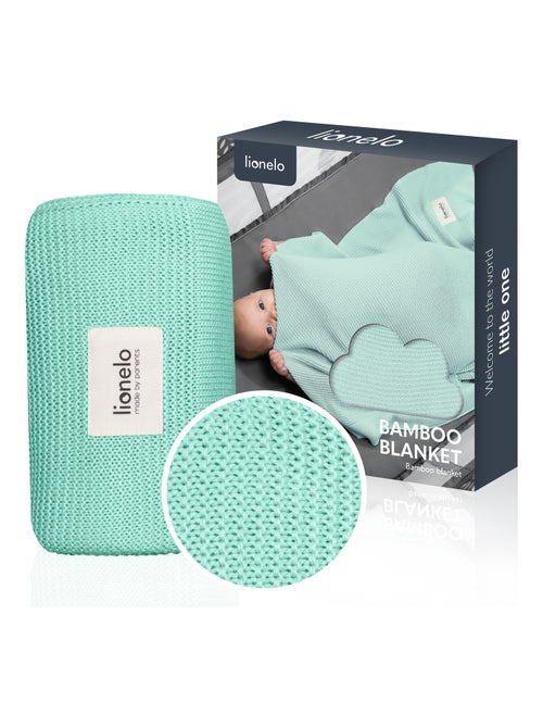 Manta para bebé LIONELO 100% algodón - Hipoalergénica - Antibacteriana - 100 × 75 cm - Kiabi