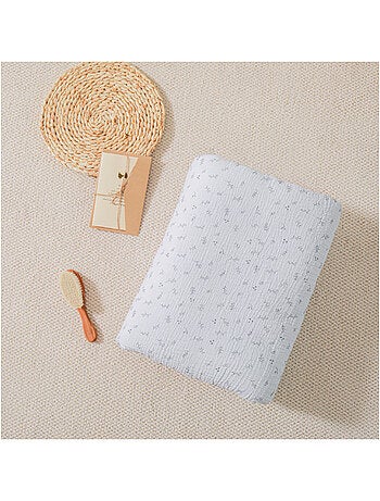 Manta para niños 75 x 100 cm de gasa de algodón Oeko-Tex y minky | SUPERBE BEBE
