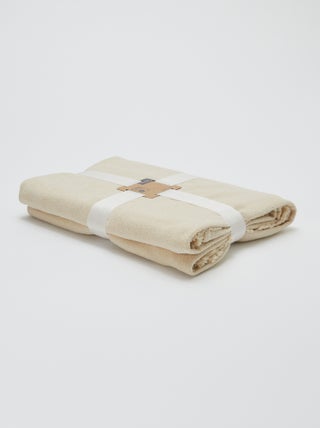 Manta plaid de punto de chenilla 130 x 150 cm - Kiabi Home