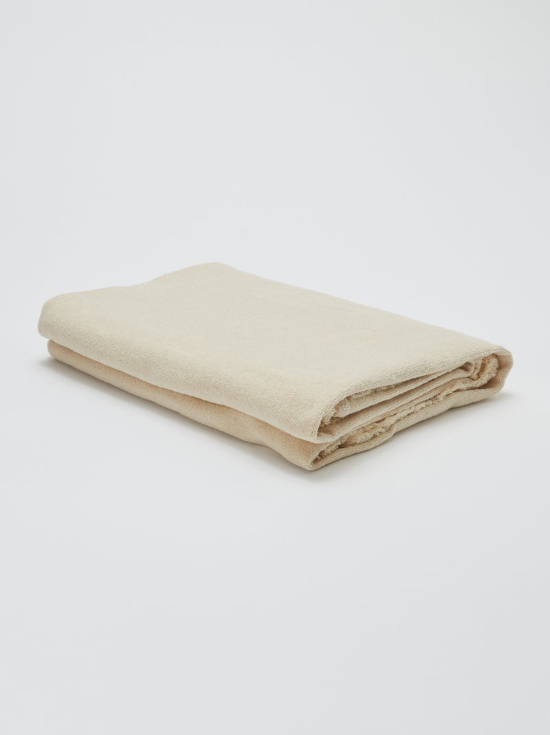 Manta plaid de punto de chenilla 130 x 150 cm - Kiabi Home BEIGE - Kiabi