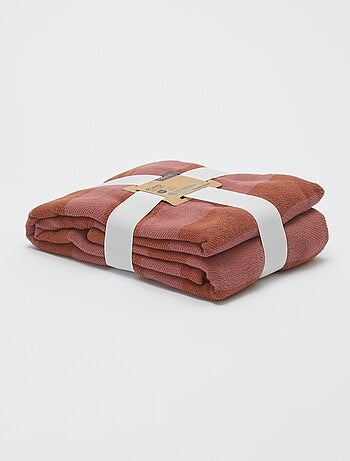 Manta plaid de rayas de algodón - Kiabi Home