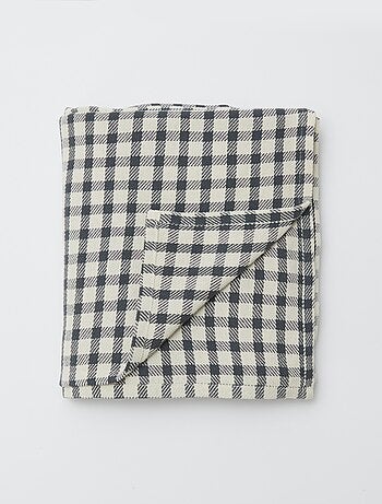 Manta plaid fina de cuadros - Kiabi Home