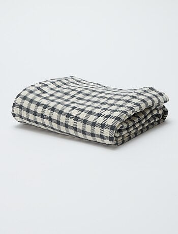 Manta plaid fina de cuadros - Kiabi Home