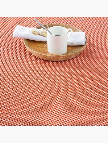 Manta Plaid, tejido texturizado de hilo tintado con relieve en nido de abeja, con flecos - Gamusi