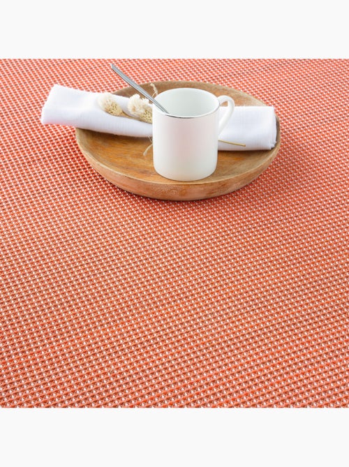 Manta Plaid, tejido texturizado de hilo tintado con relieve en nido de abeja, con flecos - Gamusi - Kiabi Manta Plaid, tejido texturizado de hilo tintado con relieve en nido de abeja, con flecos - Gamusi - Kiabi