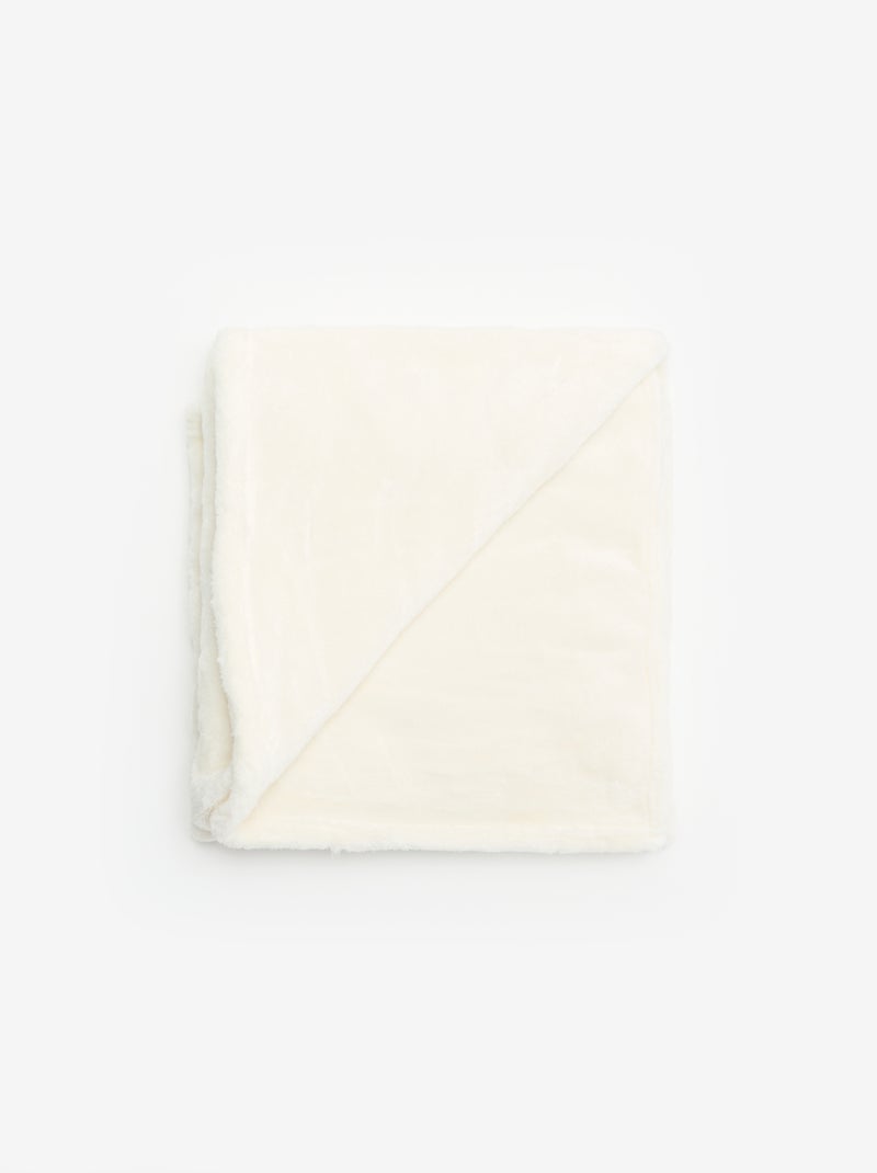 Manta polar Beige - Kiabi