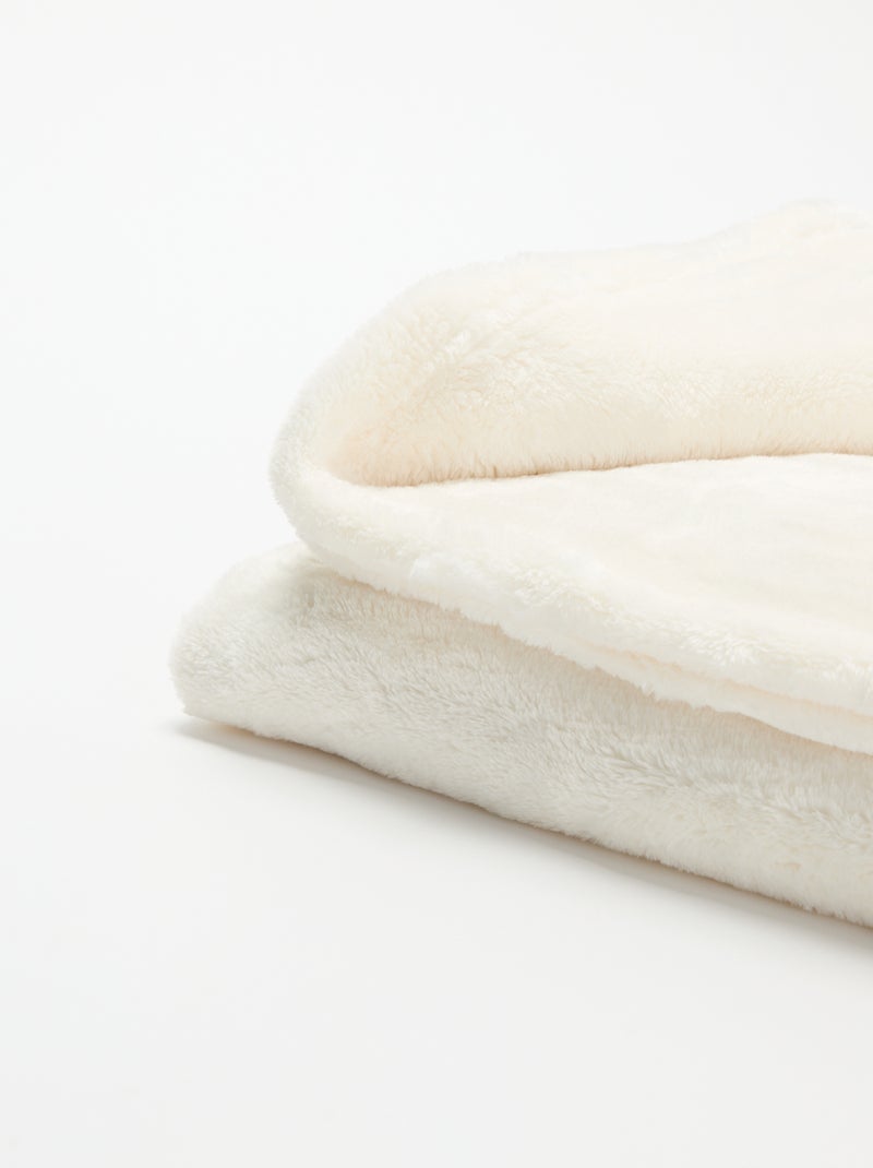 Manta polar Beige - Kiabi