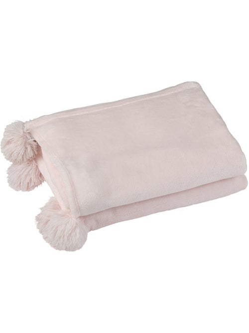 Manta polar con borlas - AFIBEL - Kiabi