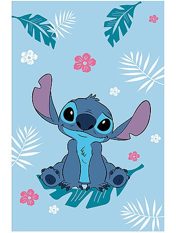 Manta polar con motivo tropical stitch lilo y stitch
