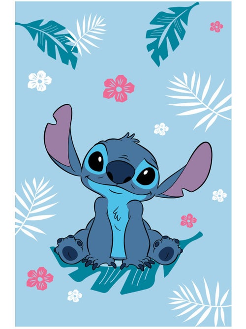 Manta polar con motivo tropical stitch lilo y stitch - Kiabi Manta polar con motivo tropical stitch lilo y stitch - Kiabi