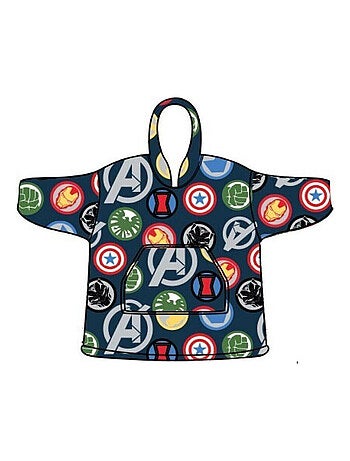 Manta polar infantil Avengers con mangas y capucha, talla única 7 a 14 años, MARVEL
