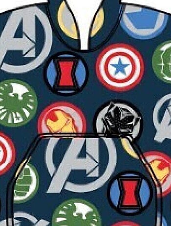 Manta polar infantil Avengers con mangas y capucha, talla única 7 a 14 años, MARVEL