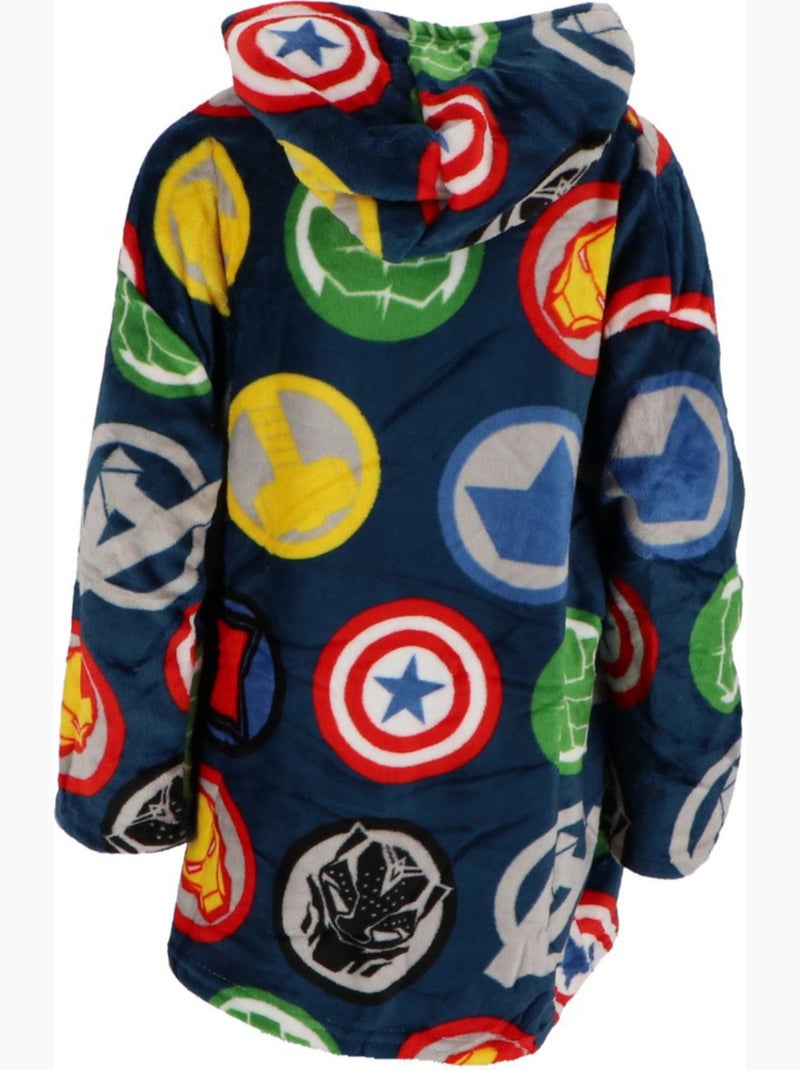 Manta polar infantil Avengers con mangas y capucha, talla única 7 a 14 años, MARVEL Multicolor - Kiabi