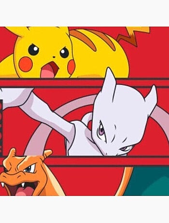 Manta Polar Infantil Pikachu, Charizard y Mewtwo