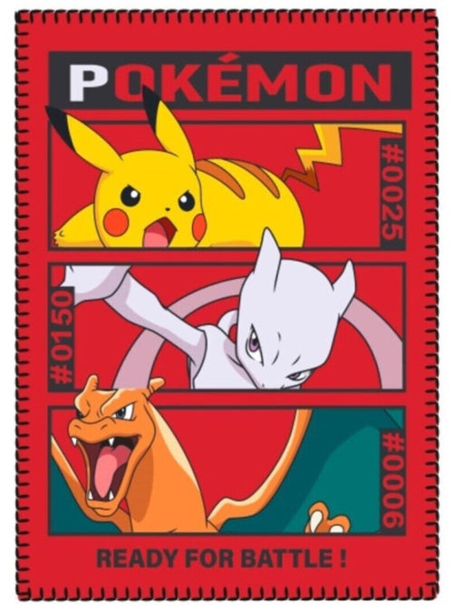Manta Polar Infantil Pikachu, Charizard y Mewtwo - Kiabi Manta Polar Infantil Pikachu, Charizard y Mewtwo - Kiabi