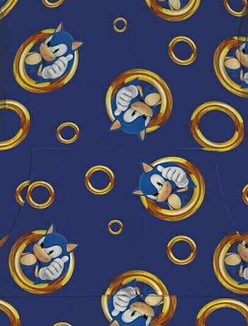 Manta Polar Infantil Sonic con Mangas y Capucha 7 a 14 años