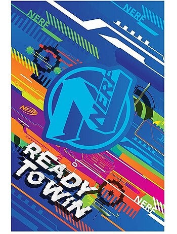 Manta polar nerf 100% poliéster con motivo gráfico