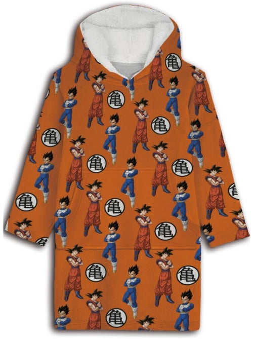 Manta polar para adulto con capucha Goku, Vegeta - Kiabi Manta polar para adulto con capucha Goku, Vegeta - Kiabi