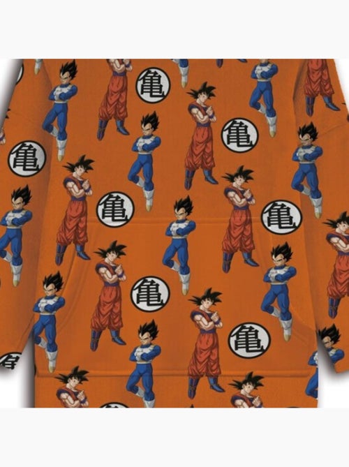 Manta polar para adulto con capucha Goku, Vegeta - Kiabi Manta polar para adulto con capucha Goku, Vegeta - Kiabi