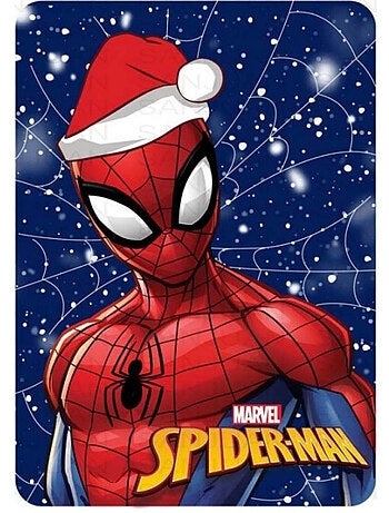 Manta polar spider-man marvel navidad - 100 x 140 cm