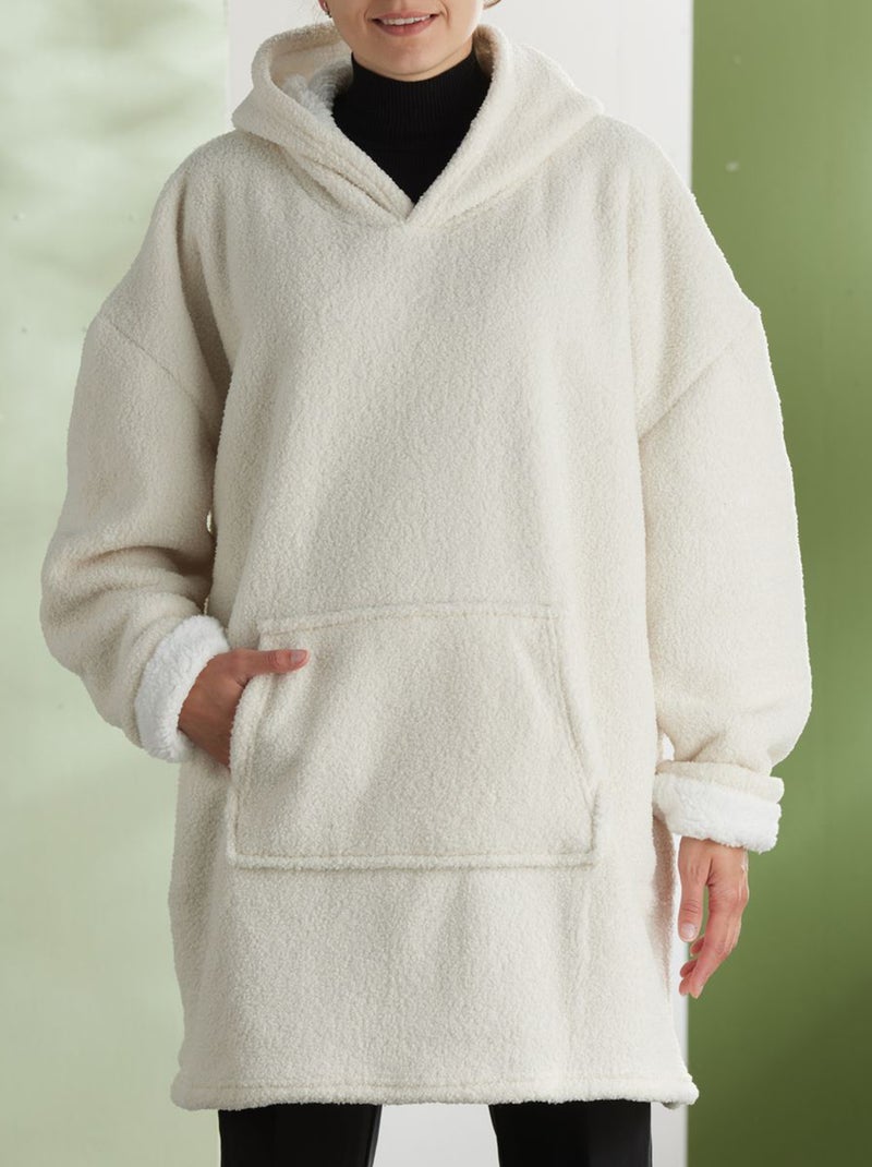 Manta poncho BLANCO - Kiabi