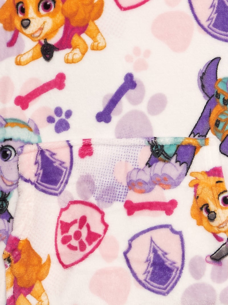 Manta poncho de tejido polar 'La Patrulla Canina' ROSA - Kiabi