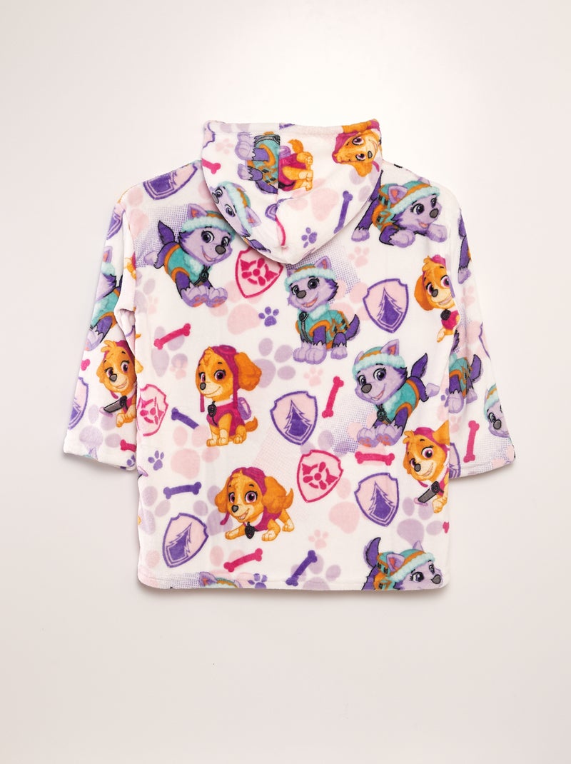 Manta poncho de tejido polar 'La Patrulla Canina' ROSA - Kiabi