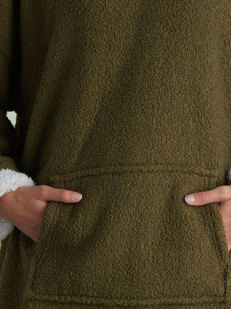 Manta poncho KAKI - Kiabi