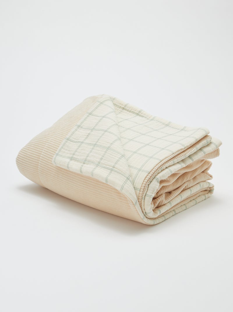 Manta reversible - Kiabi Home VERDE - Kiabi