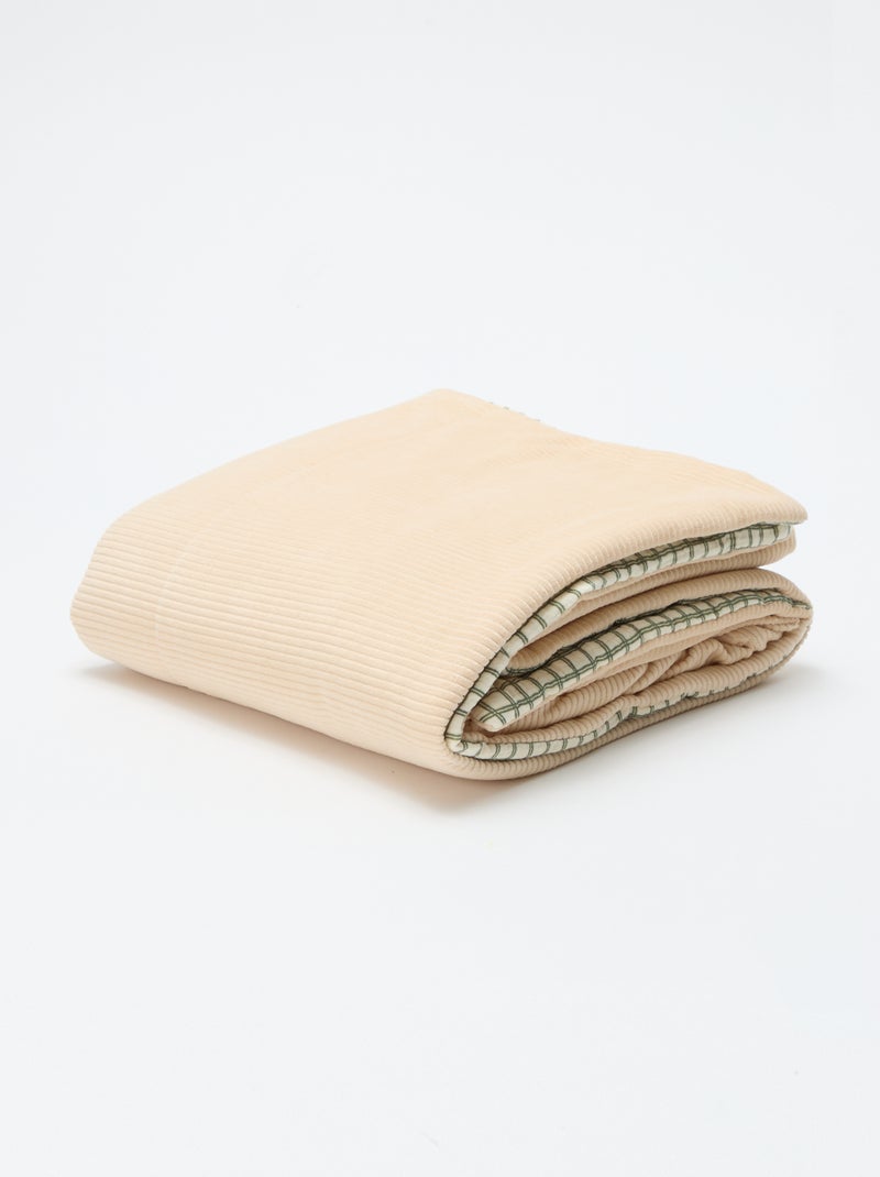 Manta reversible 110 x 150 cm - Kiabi Home Kaki - Kiabi