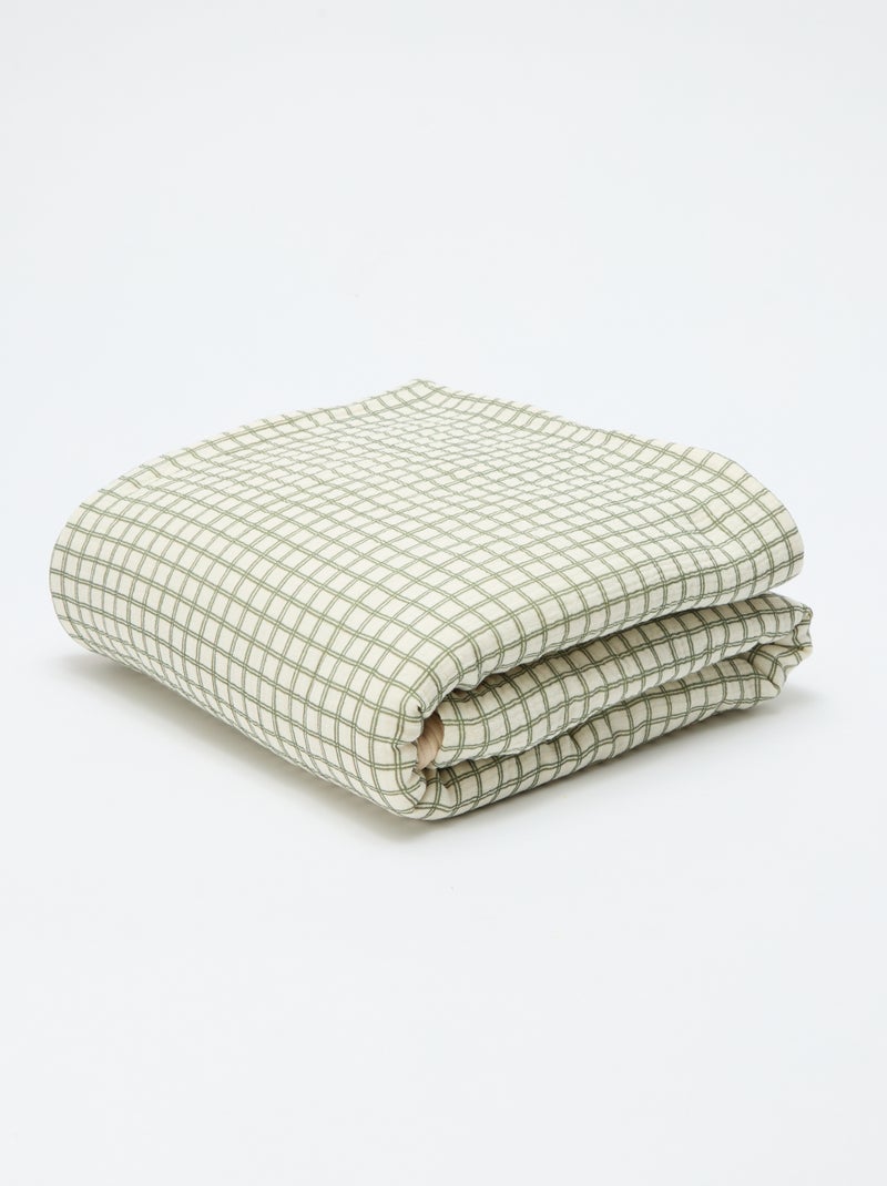 Manta reversible 110 x 150 cm - Kiabi Home Kaki - Kiabi
