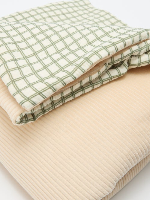 Manta reversible 110 x 150 cm - Kiabi Home - Kiabi Manta reversible 110 x 150 cm - Kiabi Home - Kiabi