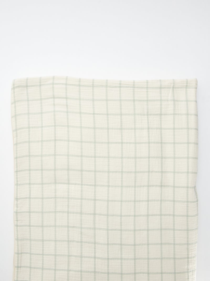Manta reversible 110 x 150 cm - Kiabi Home VERDE - Kiabi
