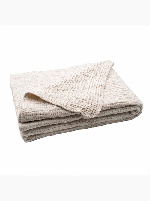 Manta reversible de algodón nido de abeja - Kiabi