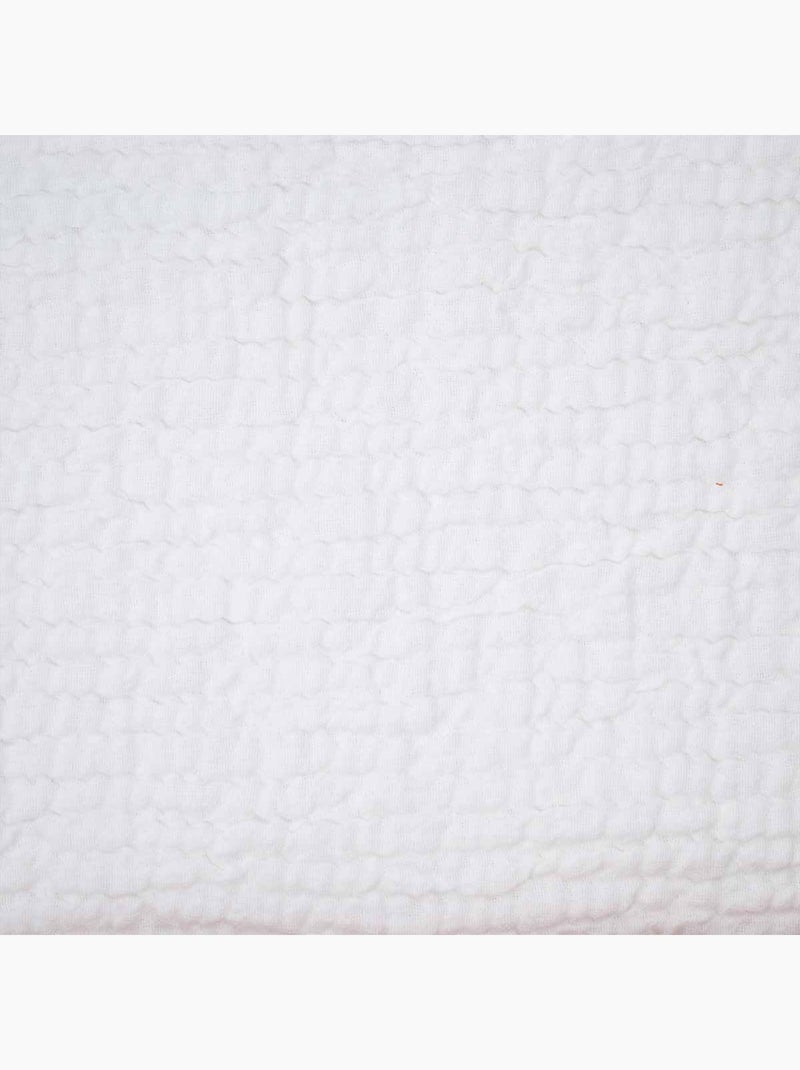 Manta reversible de algodón nido de abeja Blanco - Kiabi