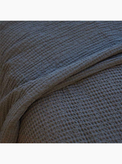 Manta reversible de algodón nido de abeja - Kiabi