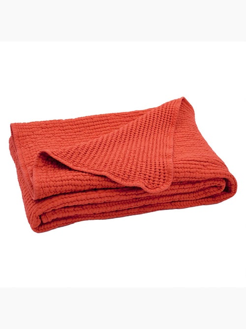 Manta reversible de algodón nido de abeja - Kiabi