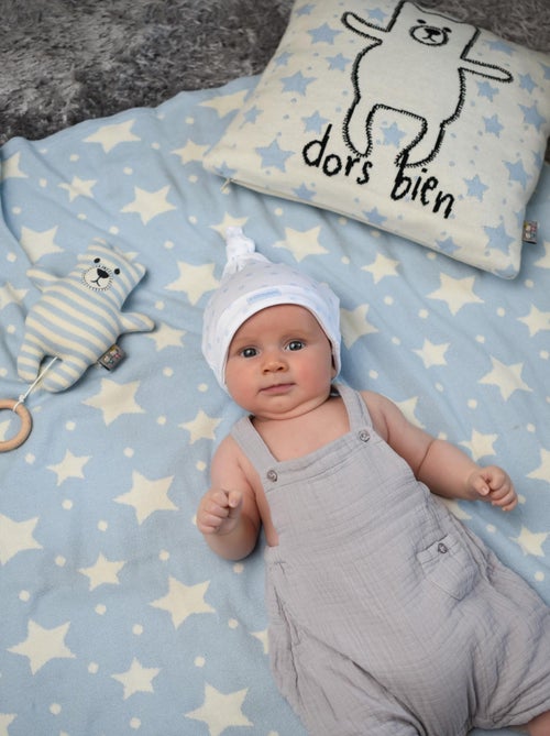 Manta reversible de algodón orgánico gots, estrellas | SEVIRA KIDS - Kiabi