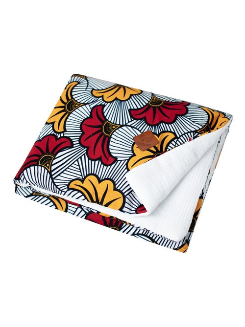Manta reversible de gasa de algodón y tejido wax | SEVIRA KIDS - Kiabi