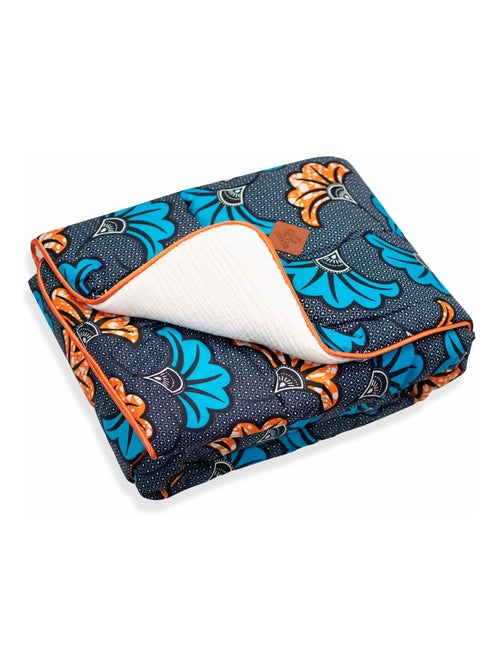 Manta reversible de gasa de algodón y tejido wax | SEVIRA KIDS - Kiabi