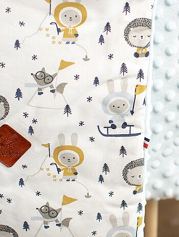 Manta reversible de minky, eskimo | SEVIRA KIDS