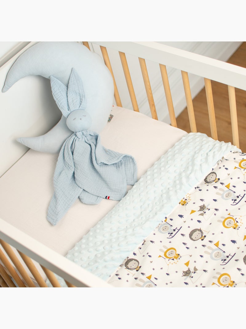 Manta reversible de minky, eskimo | SEVIRA KIDS Azul - Kiabi